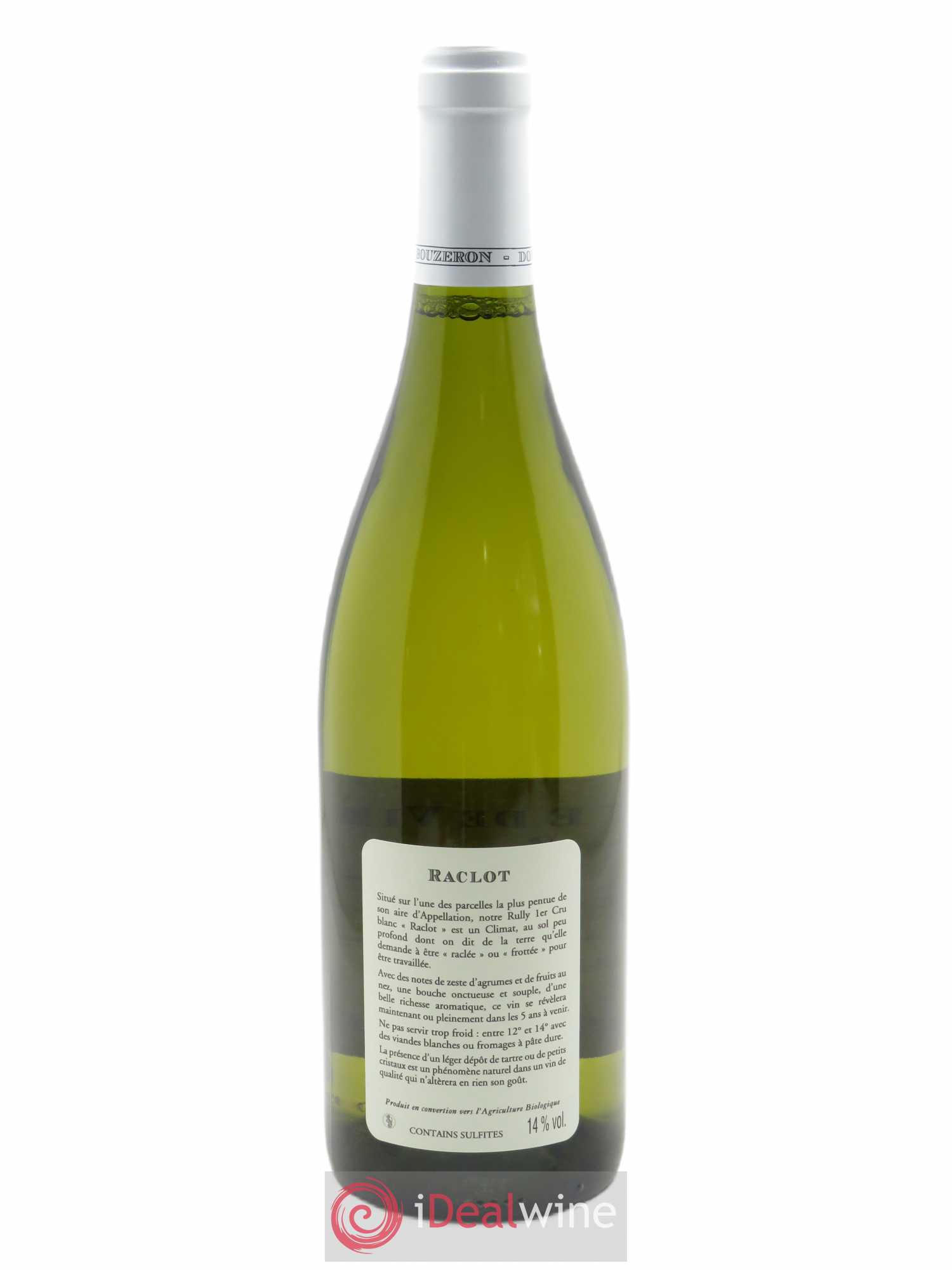 Rully 1er Cru Raclot Domaine de Villaine  2019 - Lot de 1 Bouteille