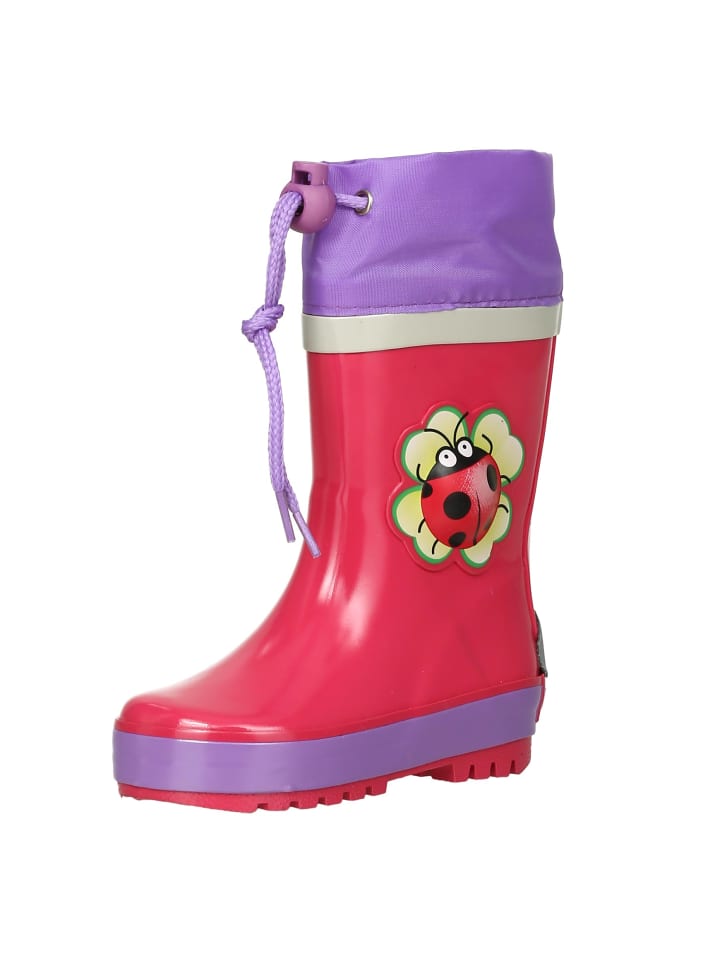 Playshoes Gummistiefel Glückskäfer in Pink günstig kaufen