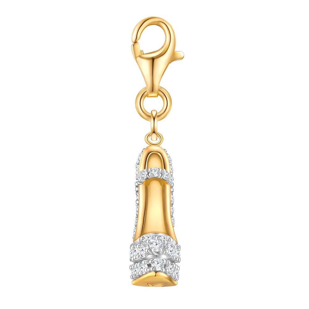 Glanzstücke München Breloque fantaisie talons hauts Argent sterling Oxyde de zirconium (CZ) en Or jau porte-bijoux