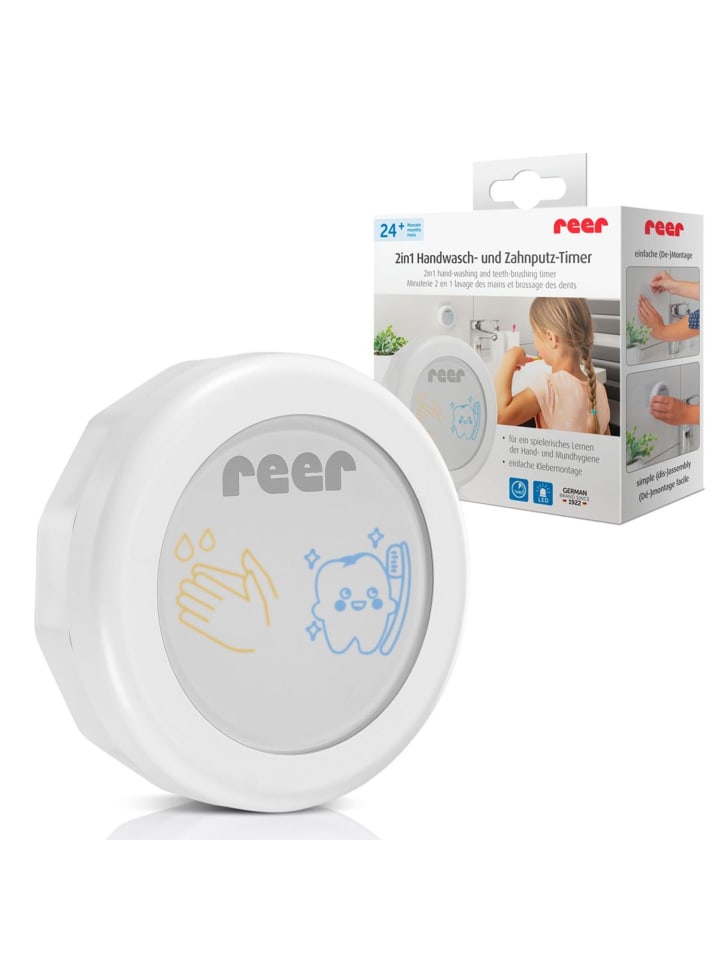 Reer 2in1 Handwasch- und Zahnputz-Timer in Weiß ab 2 Jahre günstig kaufen onesize