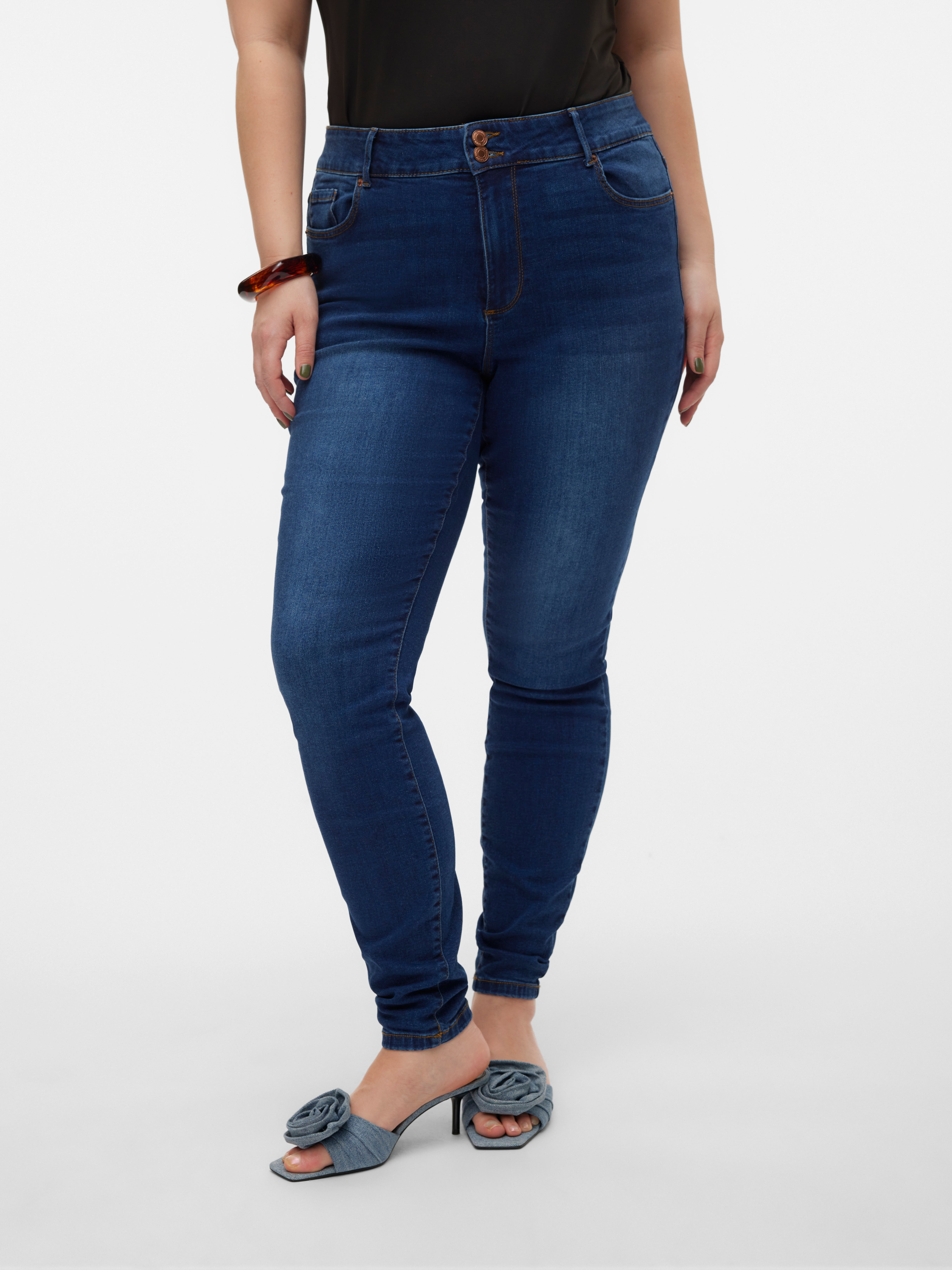 VMSOPHIA Hohe Taille Skinny Fit Jeans