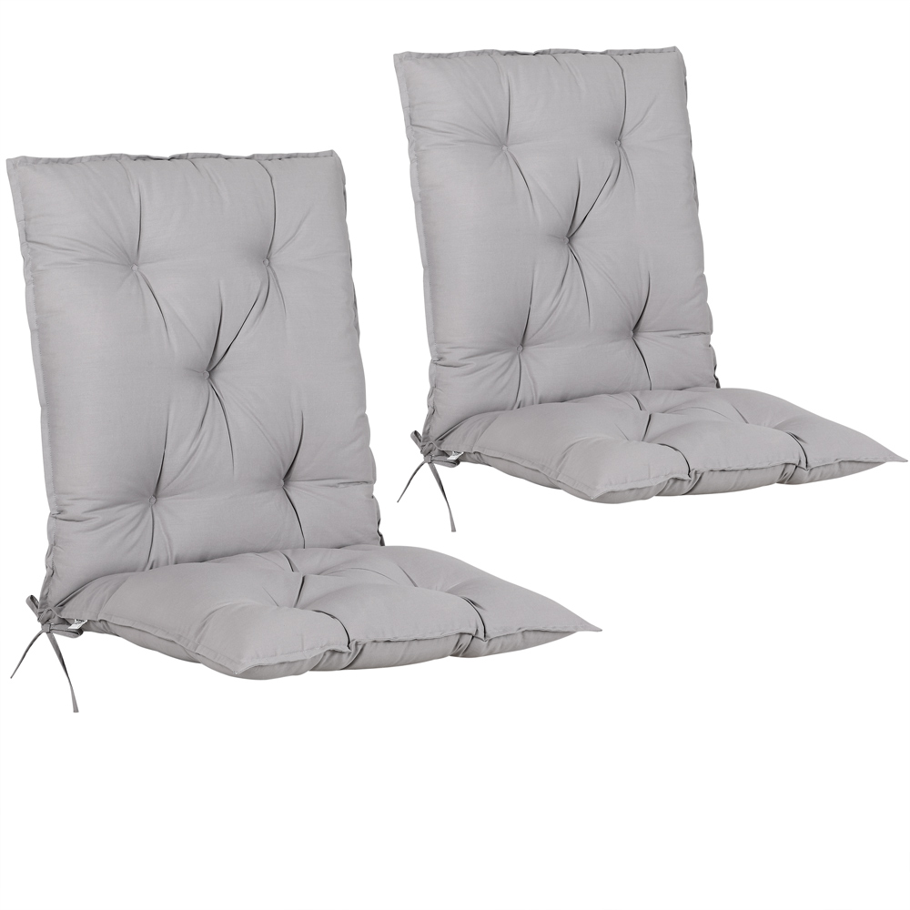 Casaria Detex® Sitzauflagen 2er-Set Grau 116x57x7cm