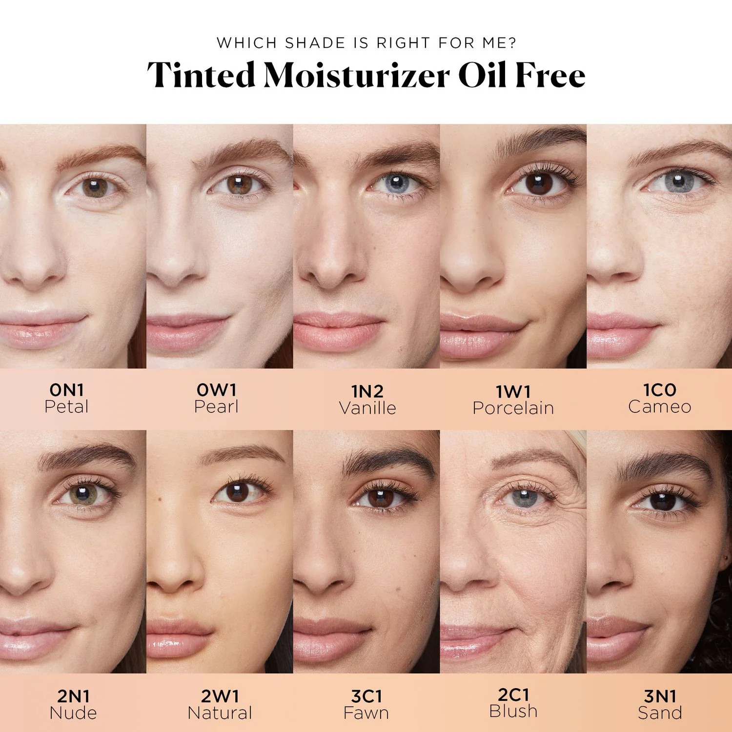 Getönte, ölfreie Feuchtigkeitscreme mit LSF 20 – Creme-Foundation, getönte Gesichtscreme zur Vorbeugung von Unreinheiten