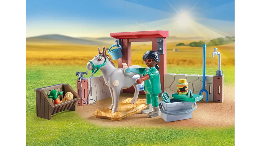 PLAYMOBIL 71471 - Country - Tierarzteinsatz bei den Eseln
