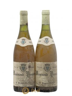 Meursault 1er Cru Poruzots Domaine Buisson Battault 1986 - Lot de 2 Bouteilles