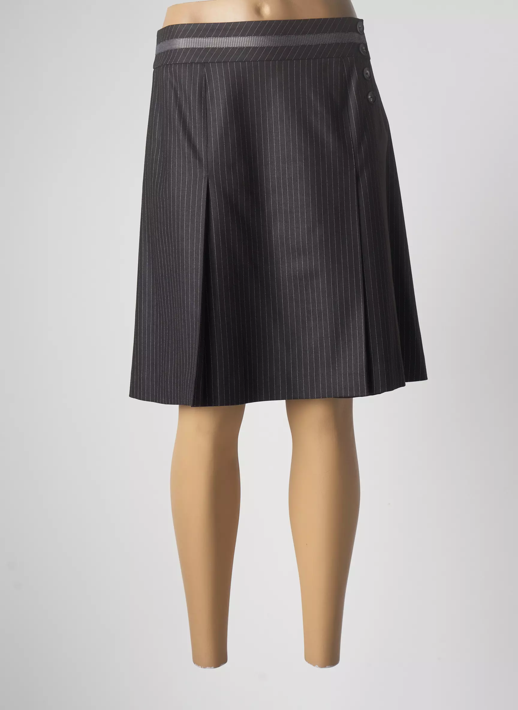K Tendances Jupes Mi Longues Femme couleur noir