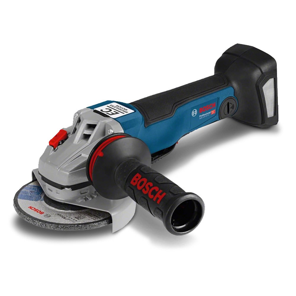 Esmerilhadeira angular sem escova BOSCH 18 V 125 mm com interruptor tipo alavanca GWS 18 V-10 PC 06019G3E0A
