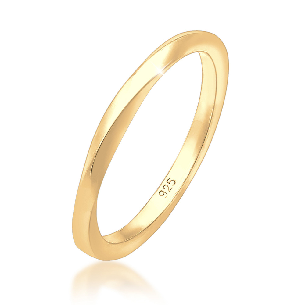 Elli Elli Bague Femme Tsadée et Martelée Moderne en Argent Sterling 925 Bague