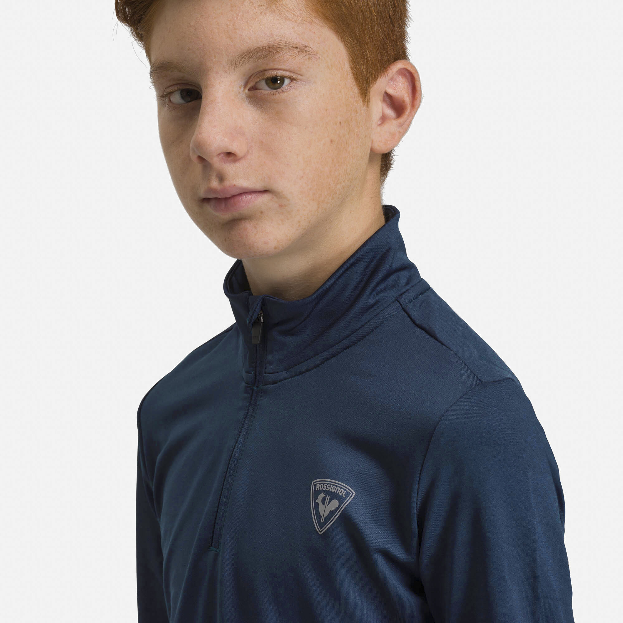 Haut en polaire stretch demi-zip Garçon