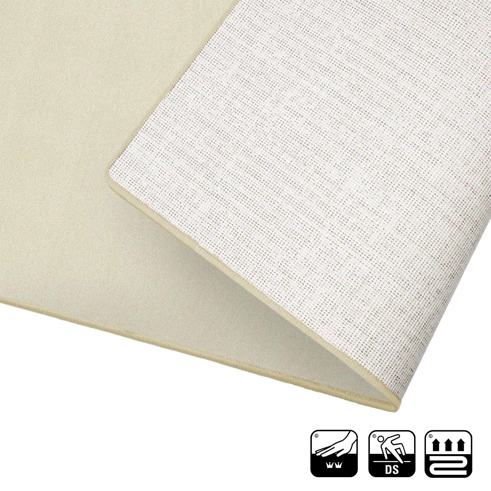 Hochflor-Bettumrandung Fallon, Bettvorleger, Läufer-Set ideal fürs Schlafzimmer Karat, Höhe 8.5 mm, (3-tlg), Velours
