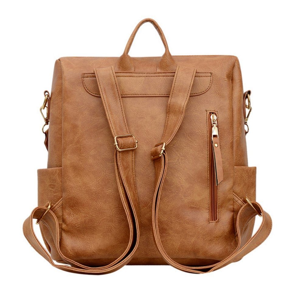 REDOM Rucksack Laptoprucksack Schulrucksack Lederrucksack Reiserucksack Leder (33x36x15 cm, Vintage, Schultertasche, Notebook Laptop Tasche, Uni Rucksack), für Herren Damen Jungen Teenager Freizeit Arbeit Business Reisen