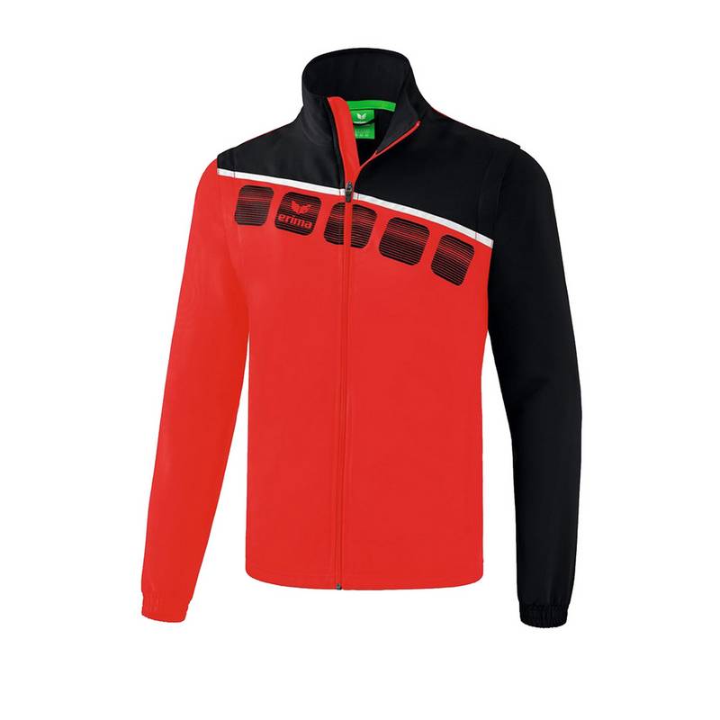 Erima 5-C Jacke mit abnehmbaren rmeln Trainingsjacke Herren