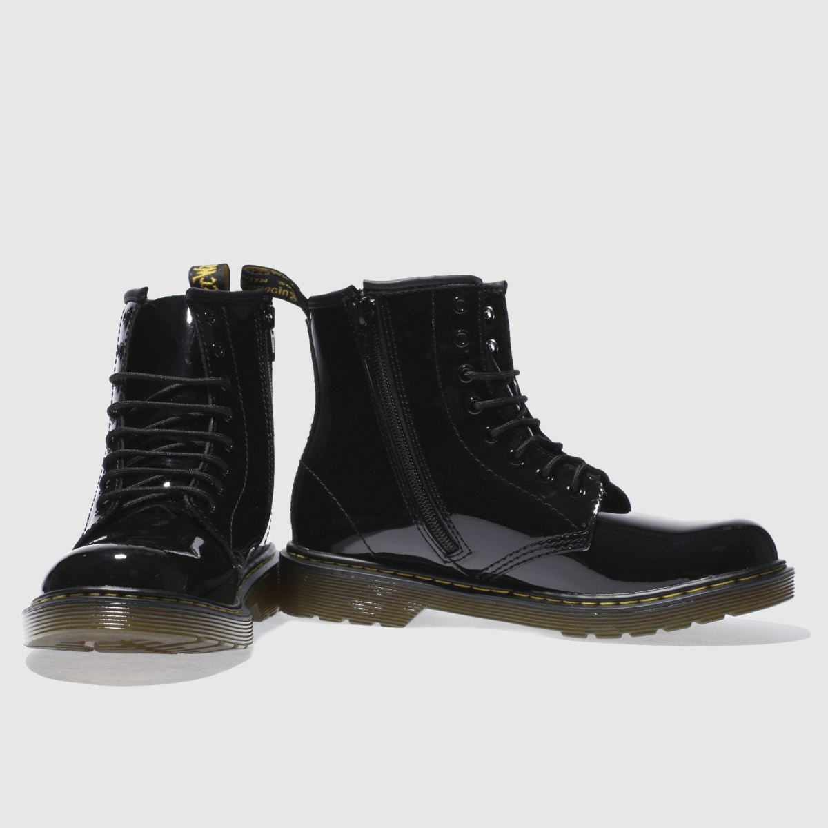 Dr Martens svarta 1460 flickstövlar för ungdomar