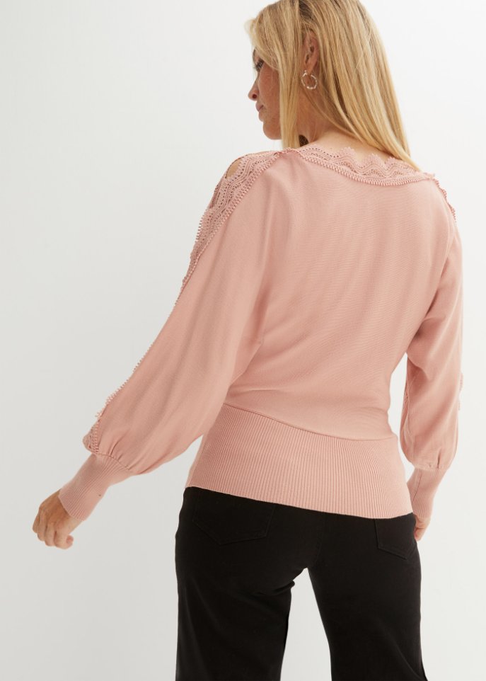 Pullover mit Spitze