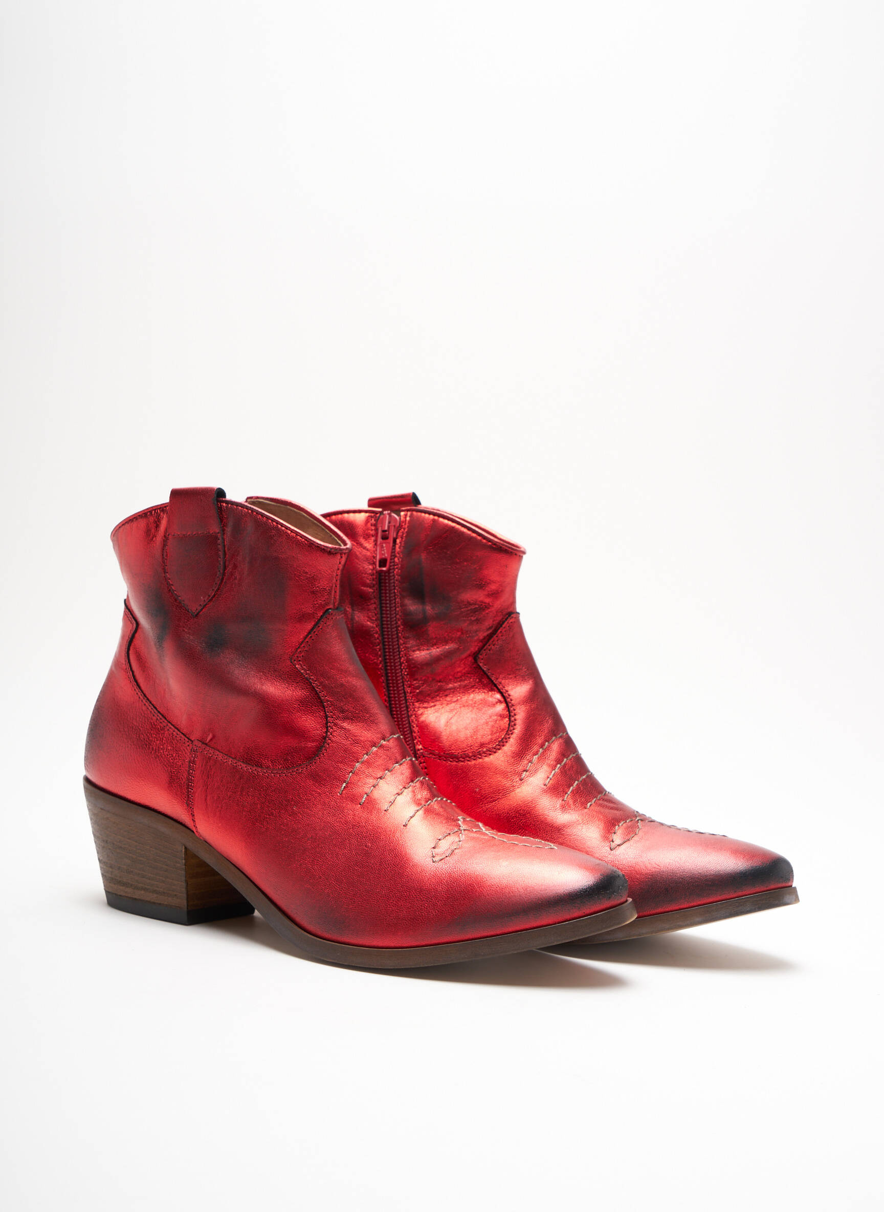 Je T Aime Bottines Femme couleur rouge