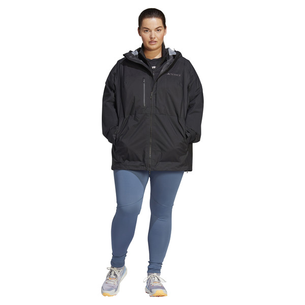 W TERREX XPLORIC RAIN.RDY JACKET PLUS SIZE Damen - Regenjacke