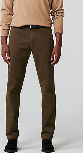 MEYER Chino-Hose Micro Print Baumwoll Twill Chino