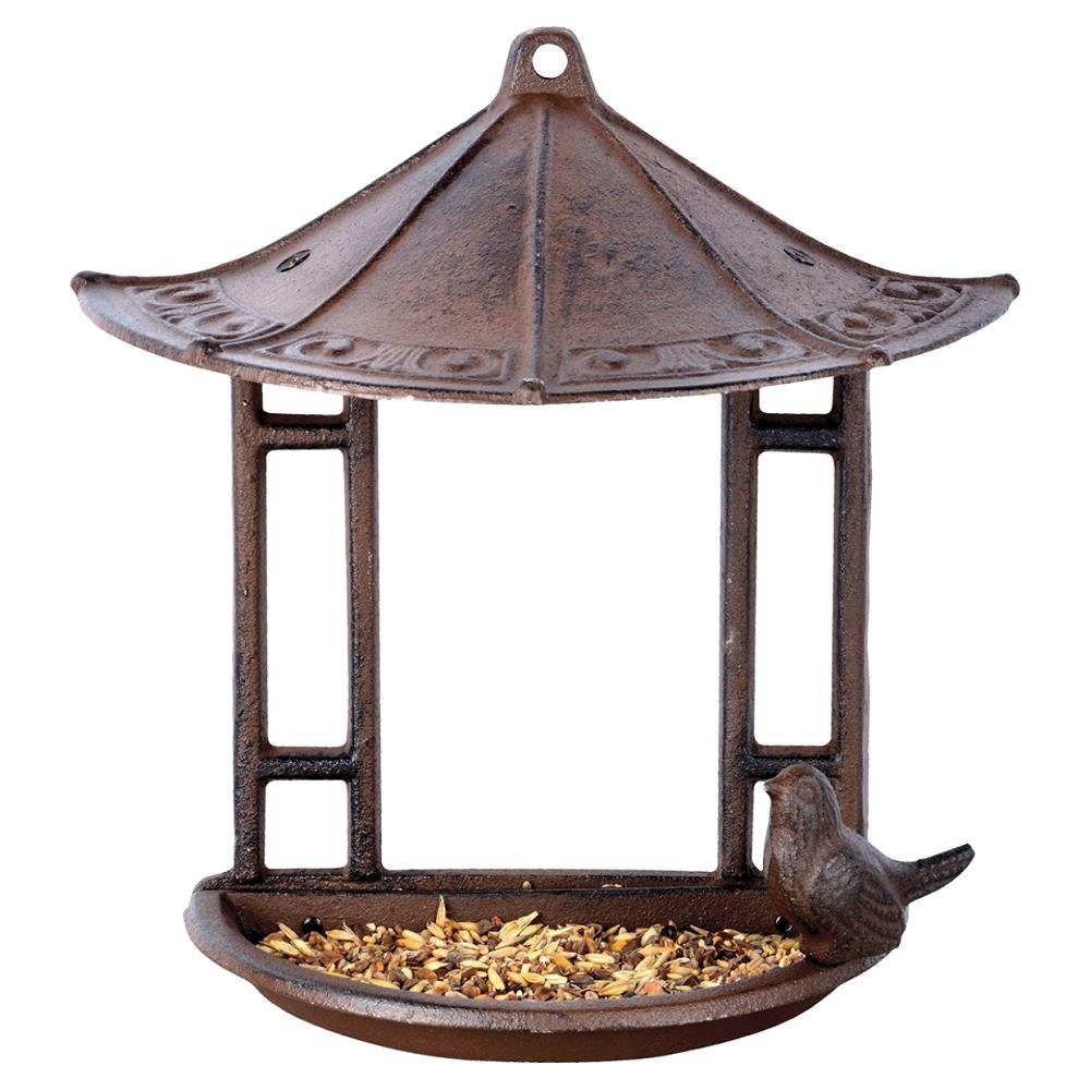Linoows Vogeltränke Vogelfutterhaus, Wand Haus, Vogel Futterplatz, Antikes Vogelhaus aus Gusseisen