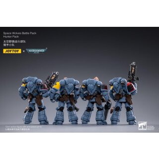 Warhammer 40k Actionfiguren 4er-Pack 1/18 Space Wolves Battle Hunters 12 cm