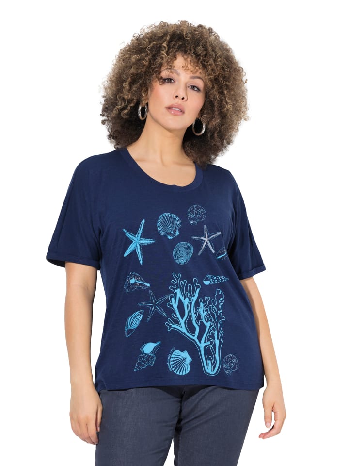 Ulla Popken Shirt in tintenblau günstig kaufen