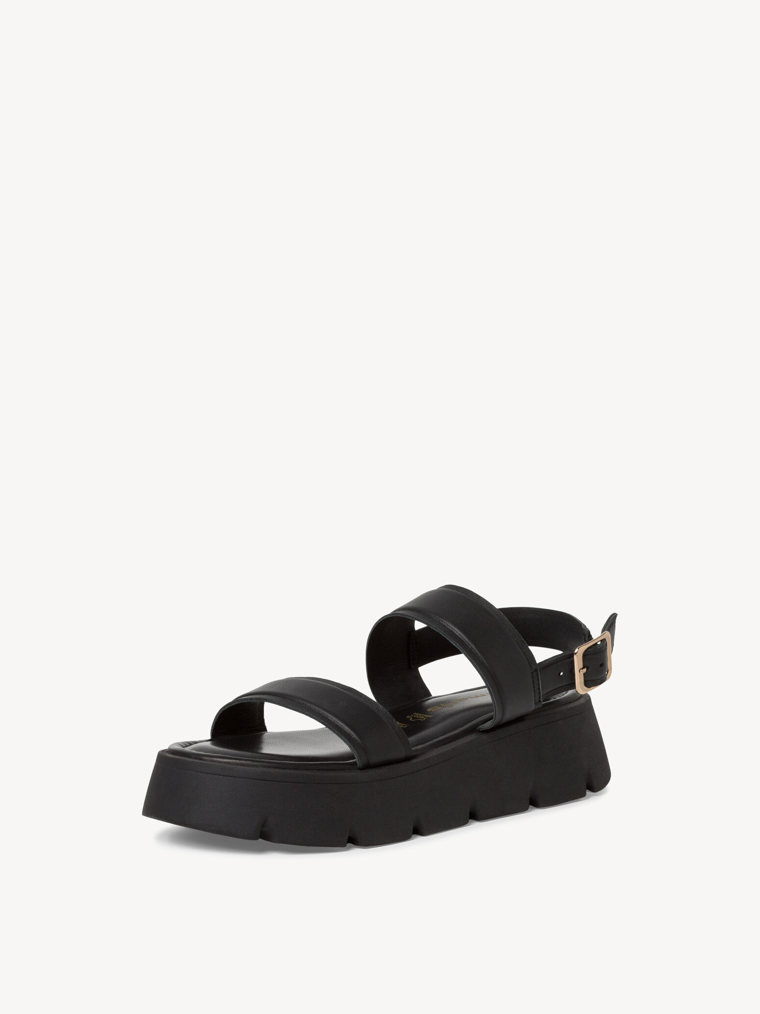 Sandale en cuir - noir