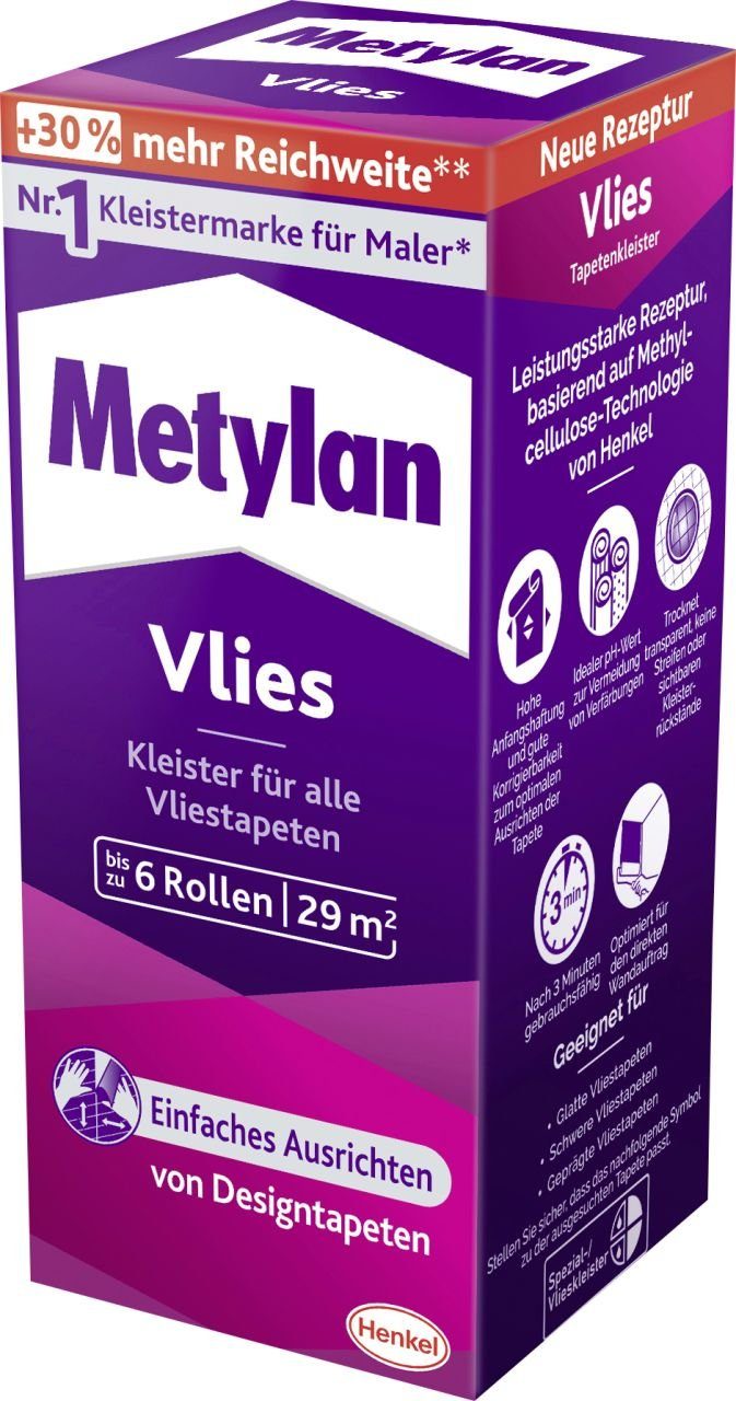 Metylan Kleister Metylan Vlies Tapetenkleister 180 g Paket