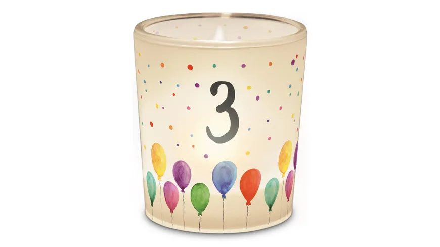 Geschenk für Dich Licht Geburtstag Zahl 3