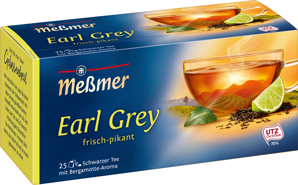 Schwarzer Tee Earl Grey (25 Beutel), 43,75 g