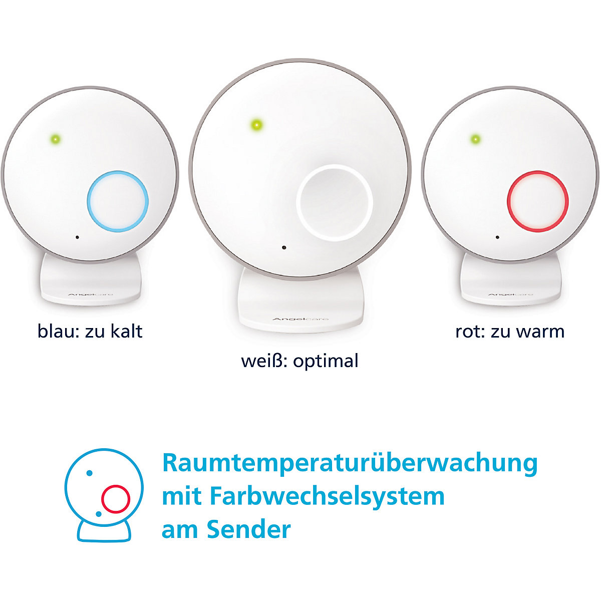 Angelcare® SmartSensor Pro 2: 2-in-1 Baby-Überwachung Audio + Bewegung mit zwei Wireless Sensormatten