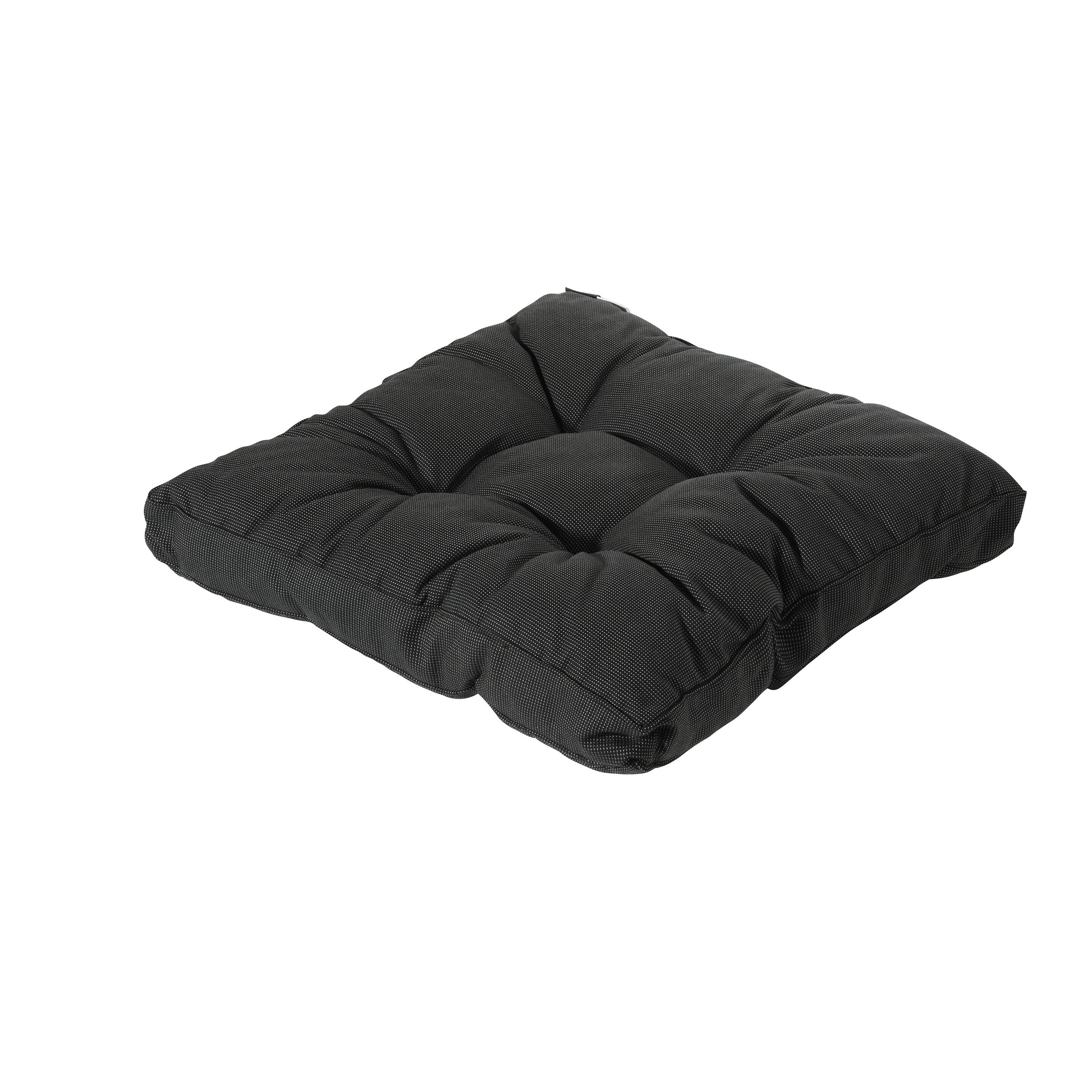Madison Rib Schwarz 73 x 73 Lounge-Kissen