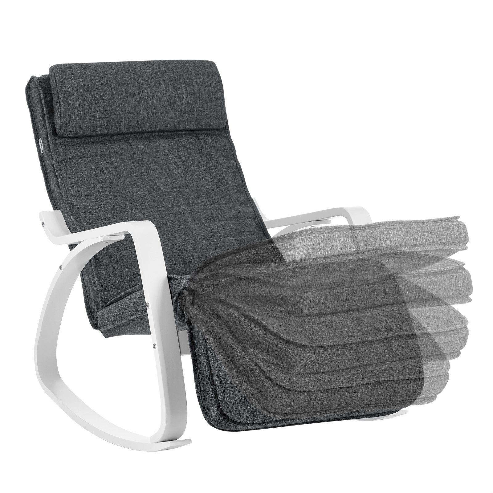 SONGMICS Relaxsessel Relaxstuhl, ußstütze verstellbar, bis 150kg belastbar