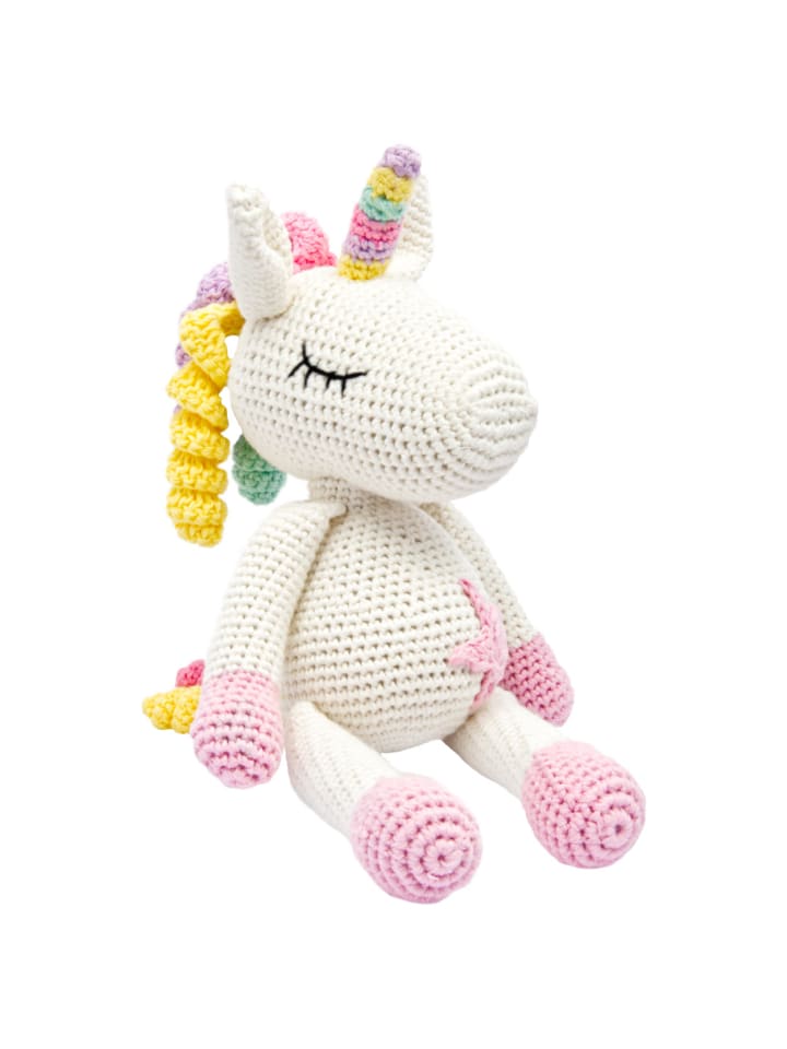 miniHeld Handgestrickter Einhorn 