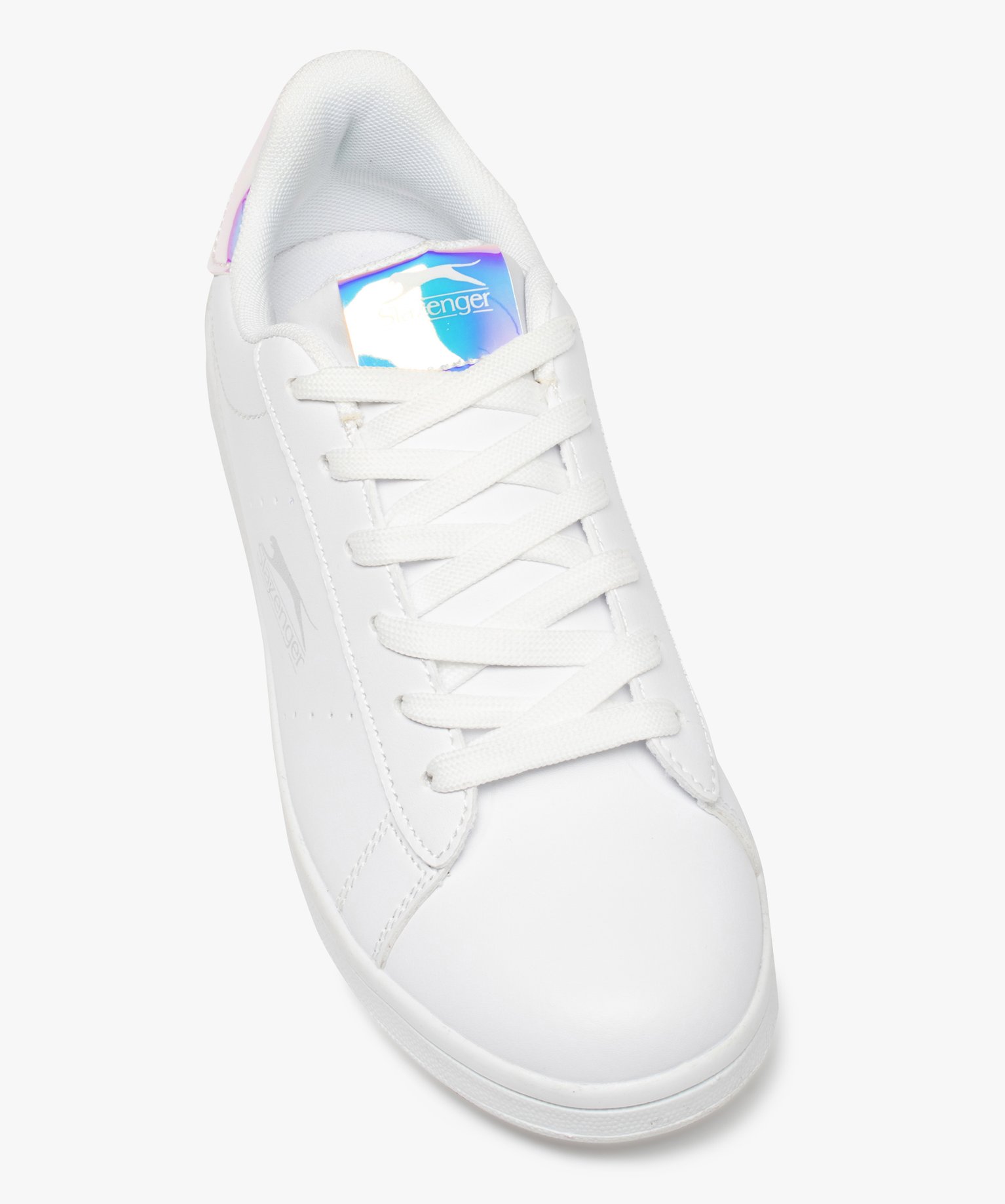 Baskets fille unies avec détails irisés – Slazenger Miram blanc | GEMO