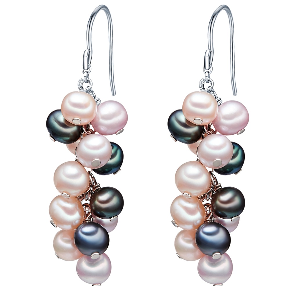 Valero Pearls Boucles d'oreille en perle Perle de culture d'eau douce Perle de culture d'eau do Boucles d'oreilles