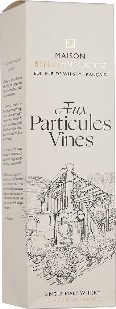 Maison Benjamin Kuentz Whisky Single Malt Aux Particules Vines Bordeaux Finish 0,5 Liter im Geschenkkarton