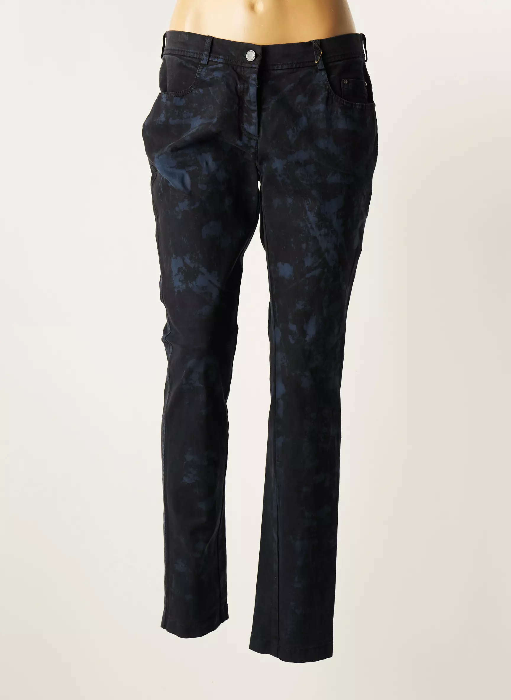 O K S Pantalons Slim Femme couleur bleu