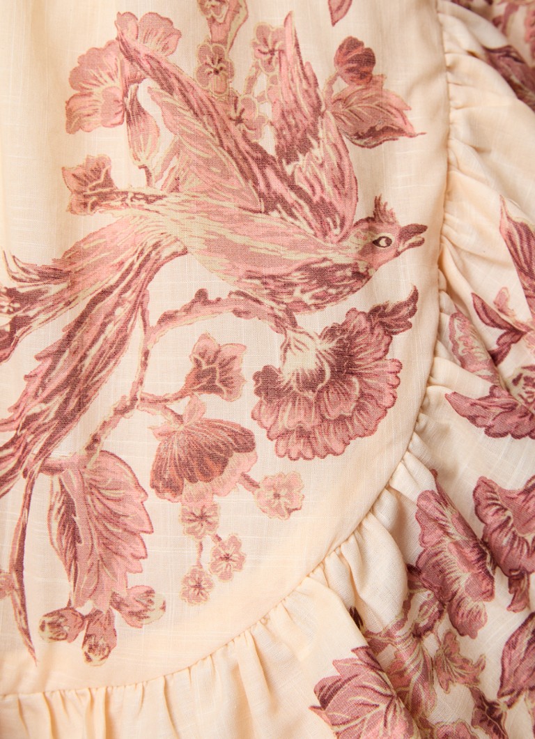Zimmermann Waverly mini wrap dress with floral print