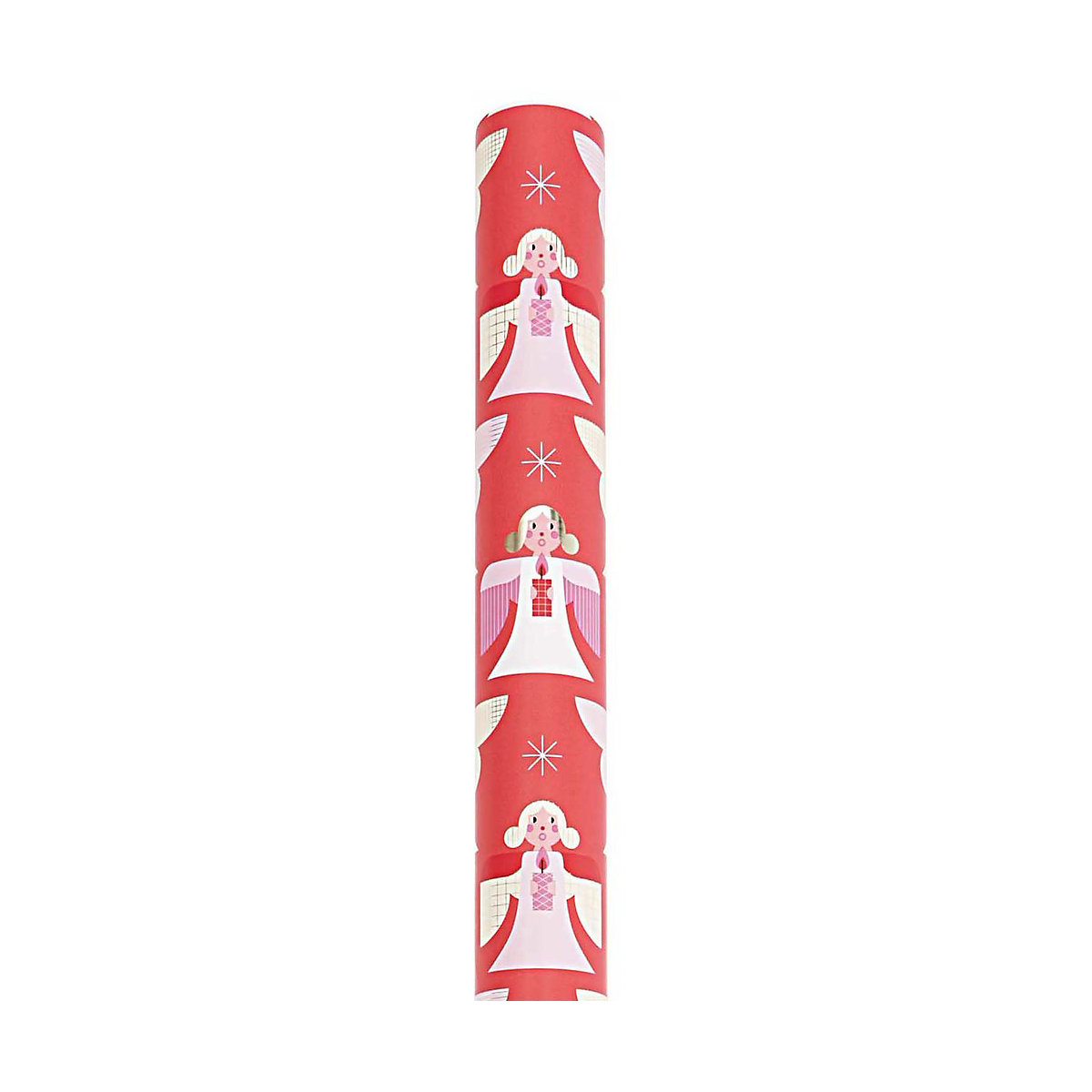 Geschenkpapier, Engel, Rot, 200 x 70 cm