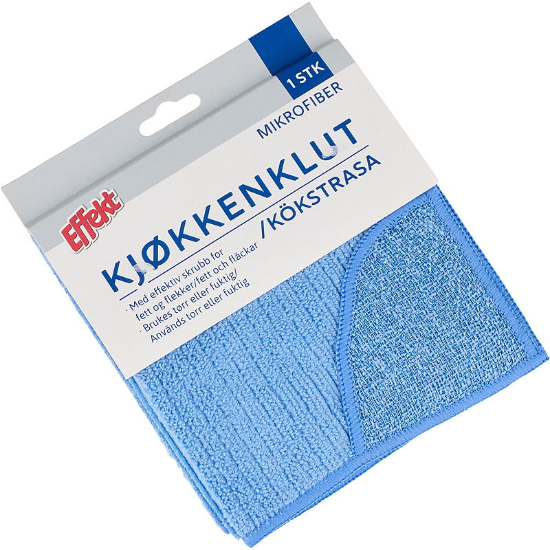 Effekt Kjøkkenklut m/skrubb, mikrofiber