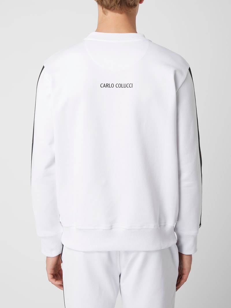 Sweatshirt aus Baumwolle in weiß