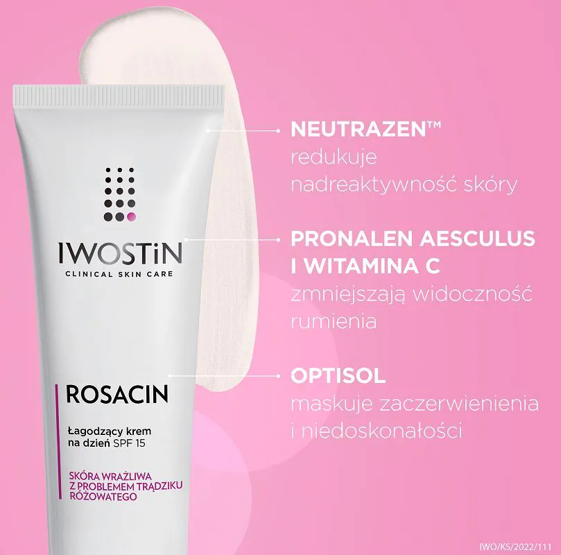 Iwostin Rosacin umirujuća dnevna krema SPF 15