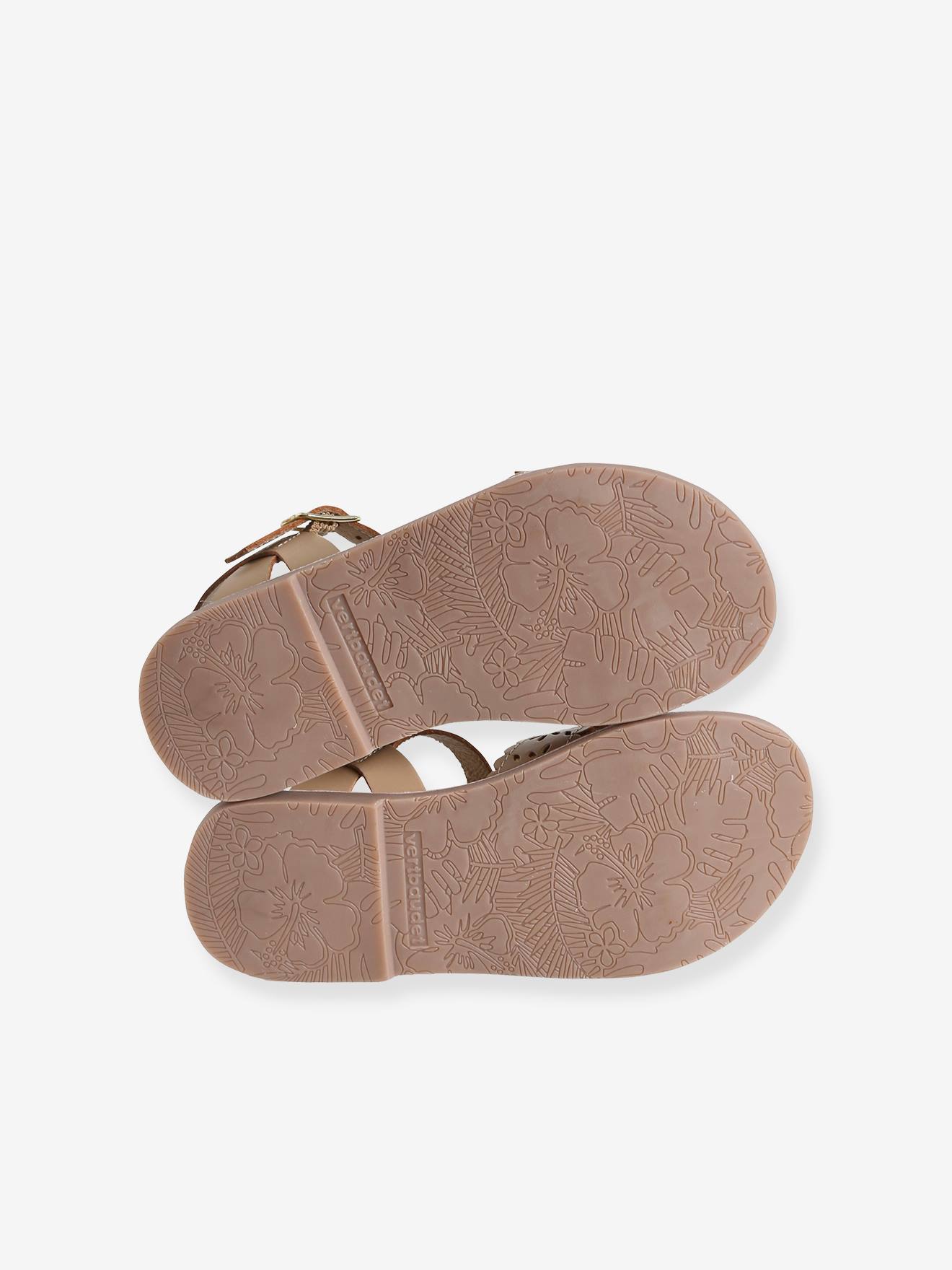 Sandales brides croisées cuir fille blanc