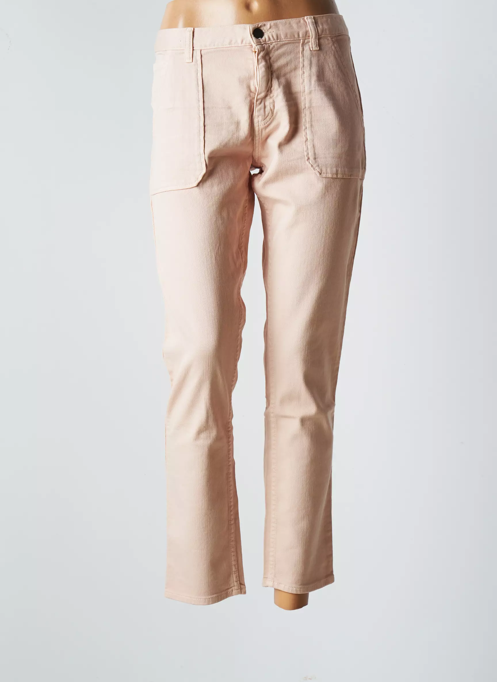 Acquaverde Jeans Coupe Slim Femme couleur rose