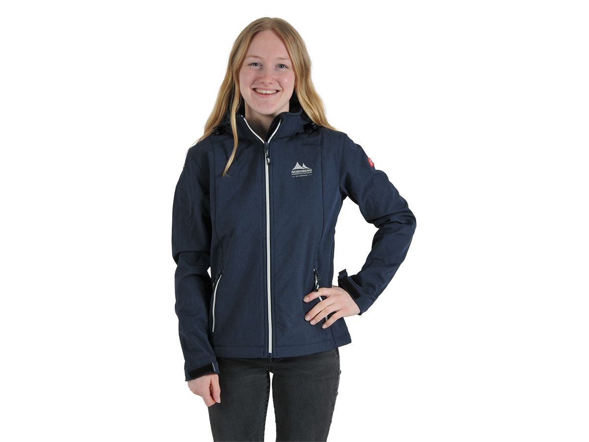 Nordberg Rinda Dark Navy Melange Damen Softshelljacke