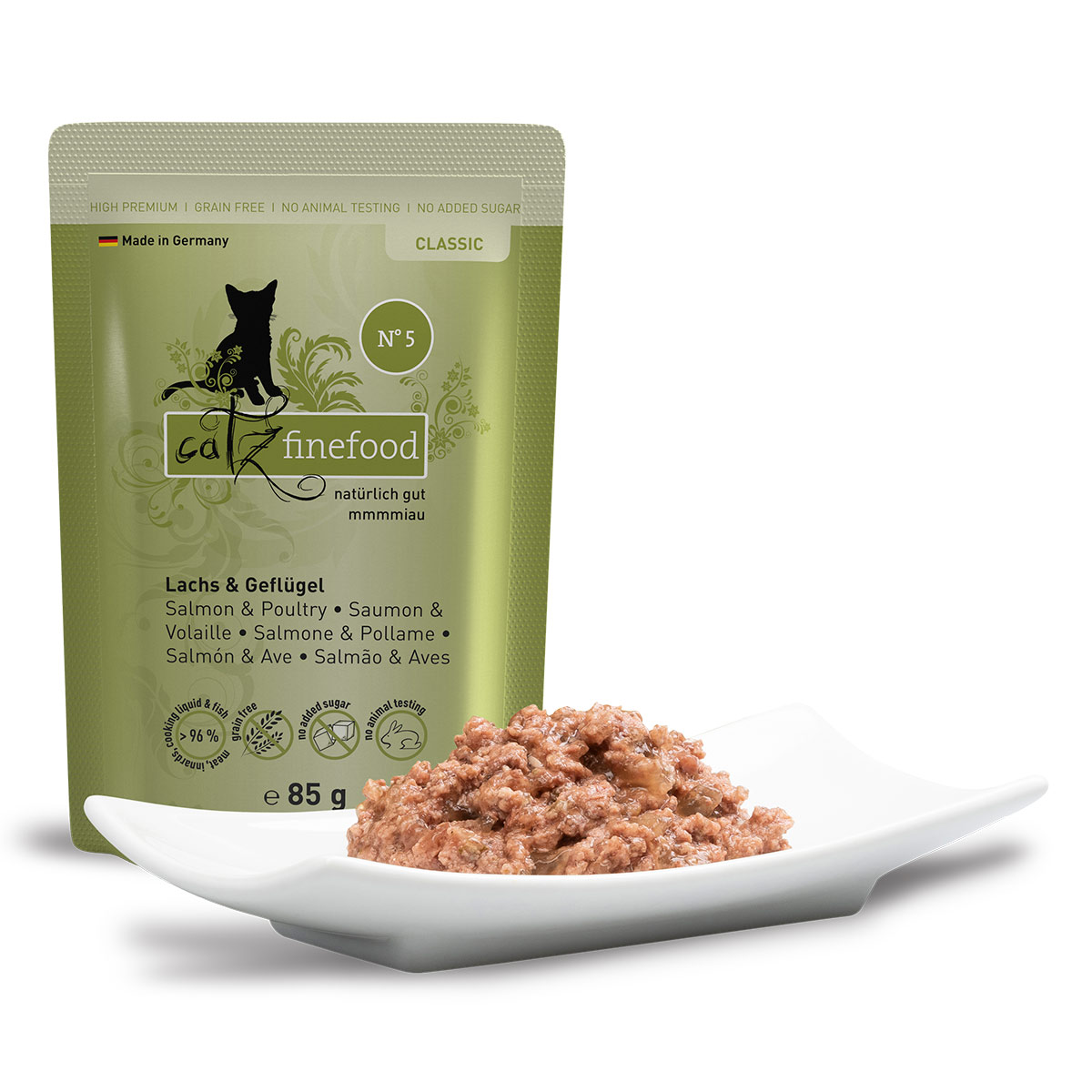 catz finefood Classic N° 05 - Lachs & Geflügel bei ZooRoyal