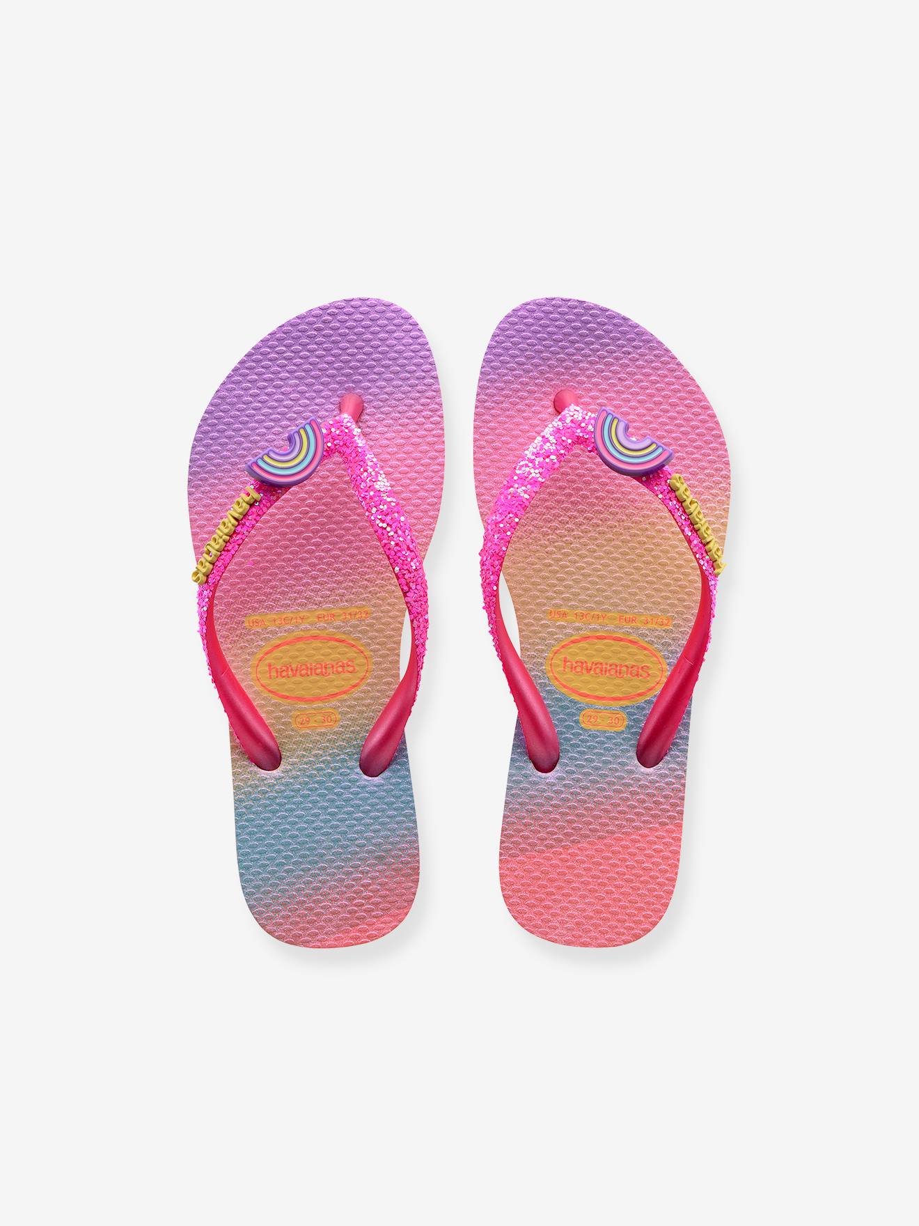 Tongs enfant Slim Glitter Trendy HAVAIANAS® rose