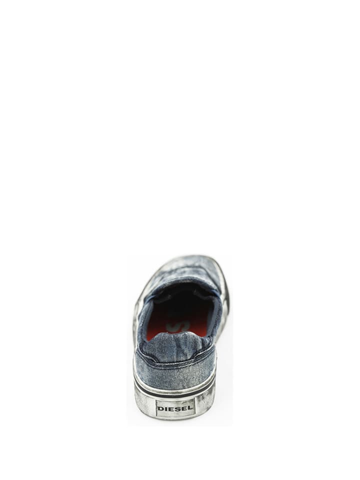 Diesel Slipper in Dunkelblau/ Creme günstig kaufen