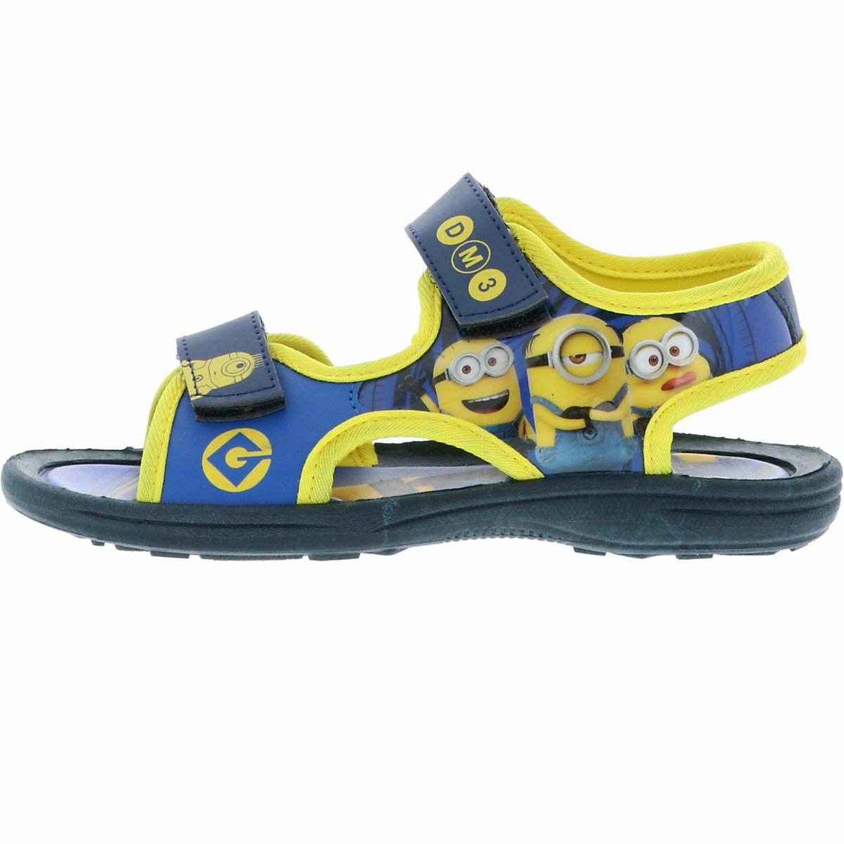 Kinder Mädchen Jungen Sandaletten Sandalen Minions blau/gelb/mehrfarbig