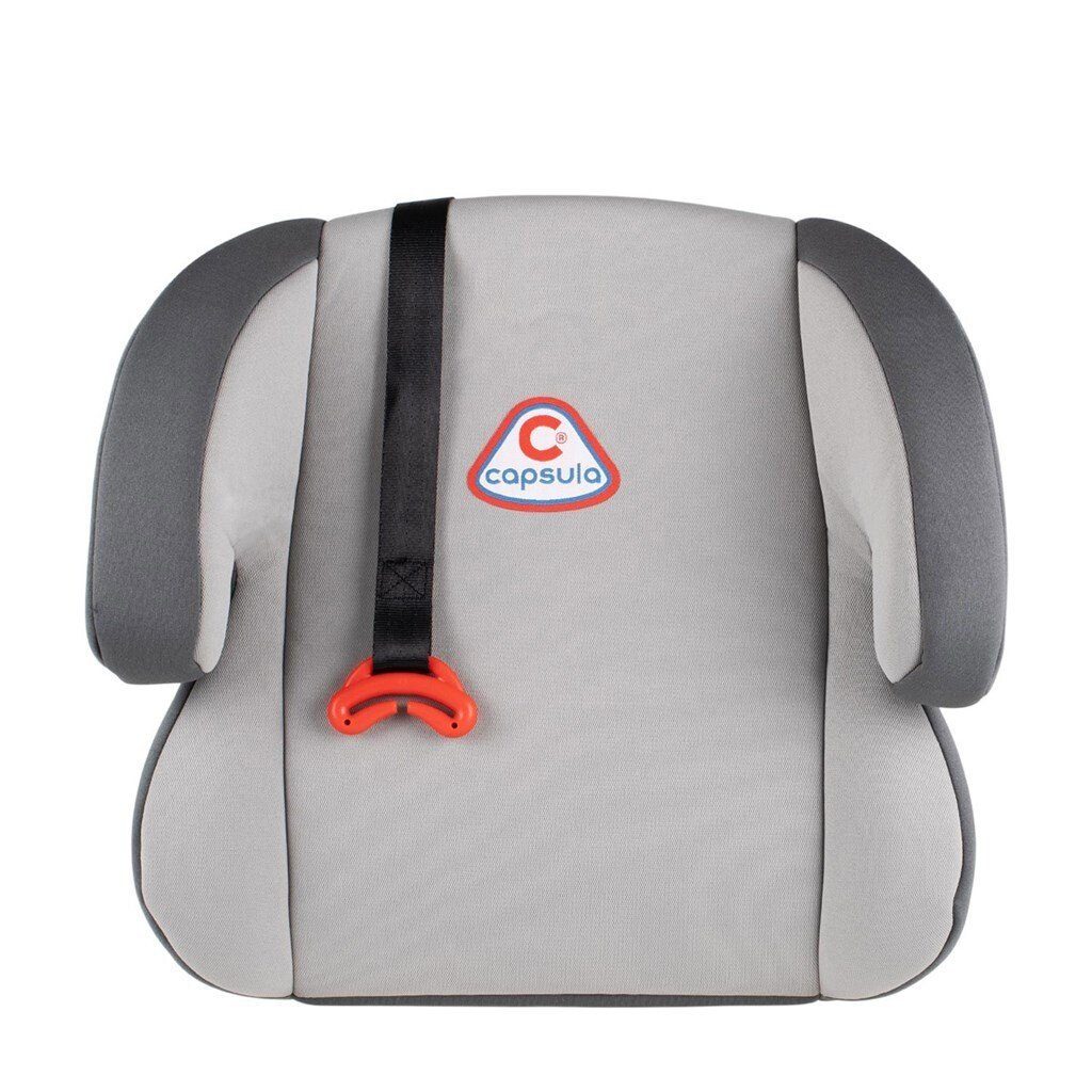 capsula® Autokindersitz Kindersitzerhöhung Sitzerhöhung mit Gurtführung (15-36kg) grau
