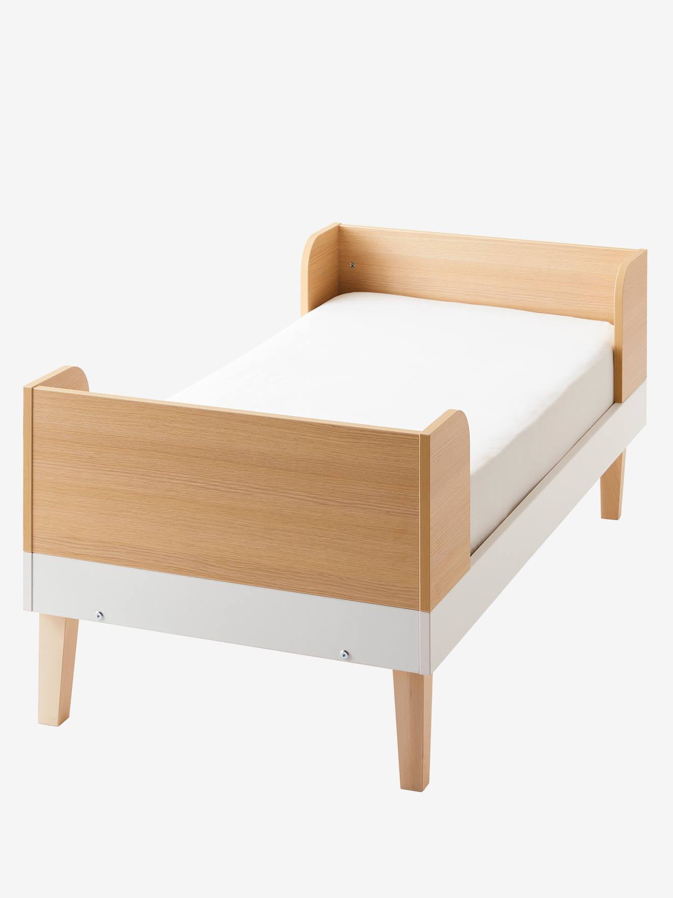 Vertbaudet Mitwachsendes Babybett MOKA - weiß/natur
